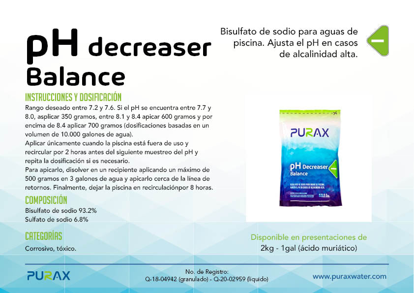 PH DECREASER BALANCE - 2KG